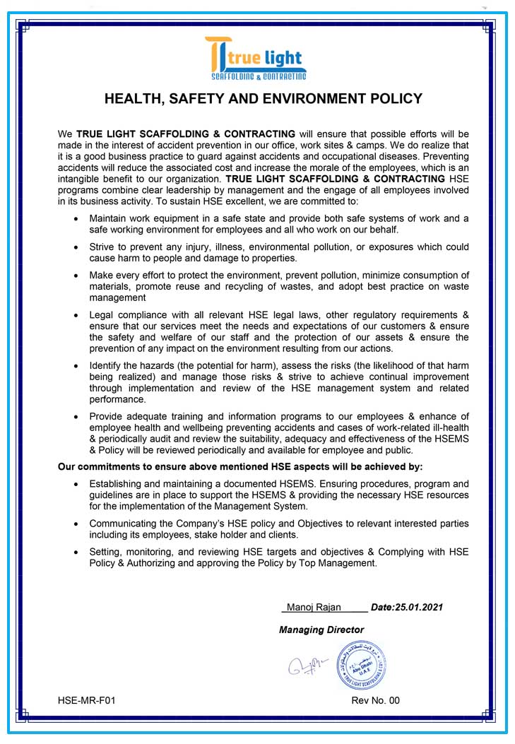 HSE Policy